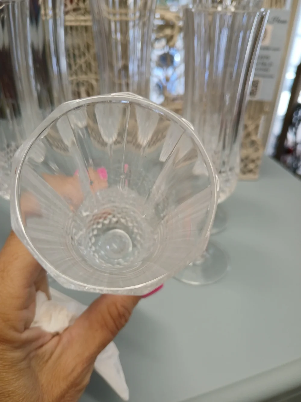 Vintage Crystal Fluted Champagne Flutes – Clear (Set of 6)